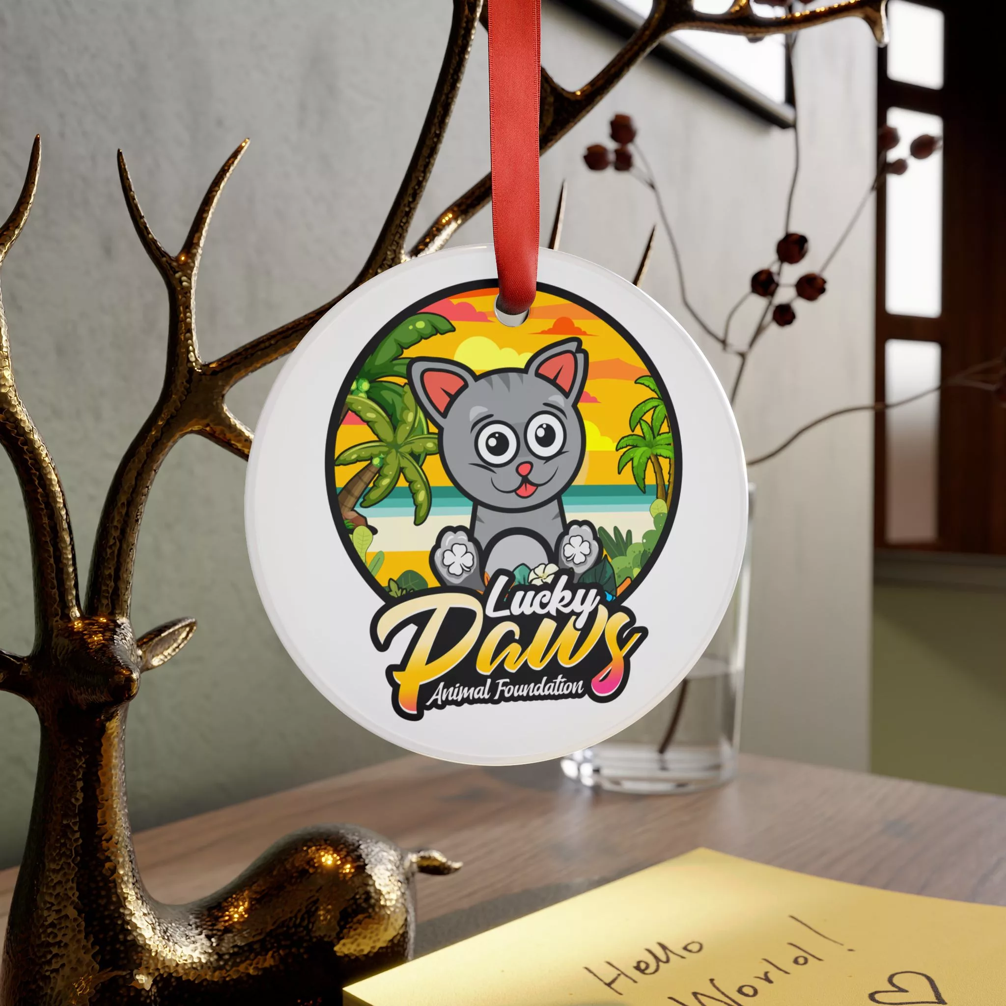 “Cats are Ohana” Christmas Ornament - Image 5