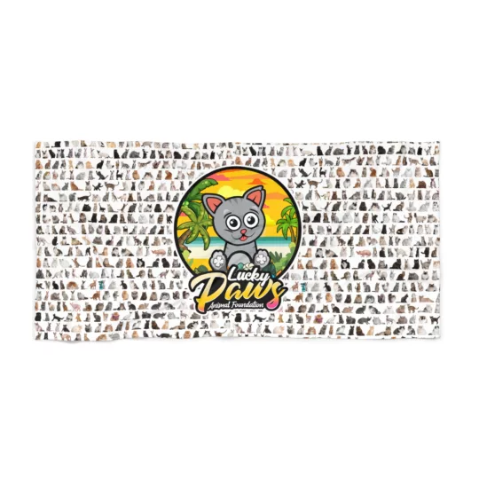 "All Cat" Beach Towel