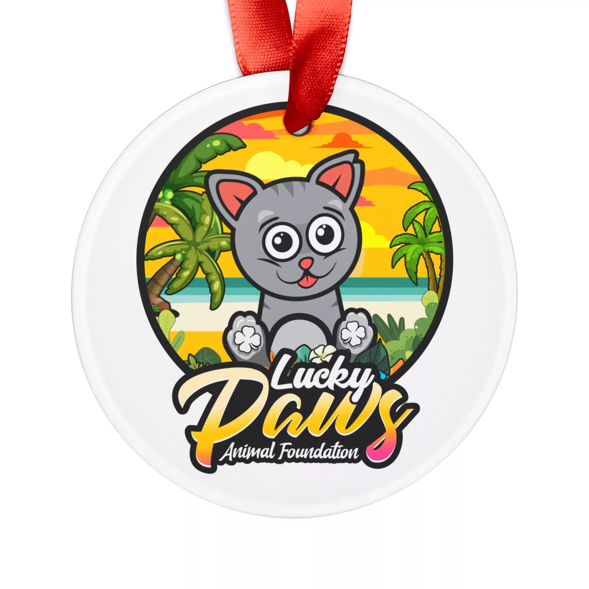“Cats are Ohana” Christmas Ornament - Image 2